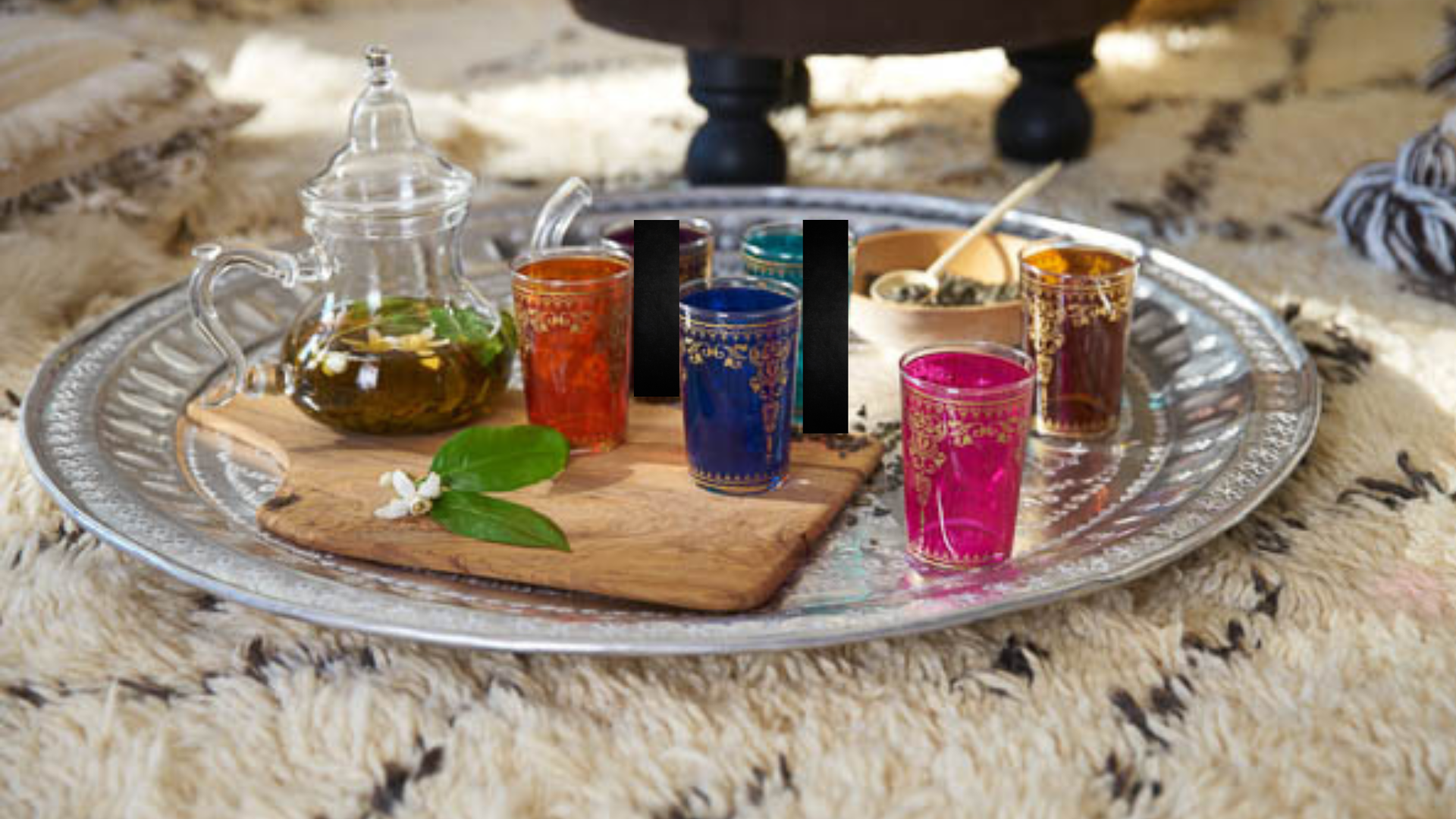 Moroccan Tea Glasses Morjana Pink (Set of 6)