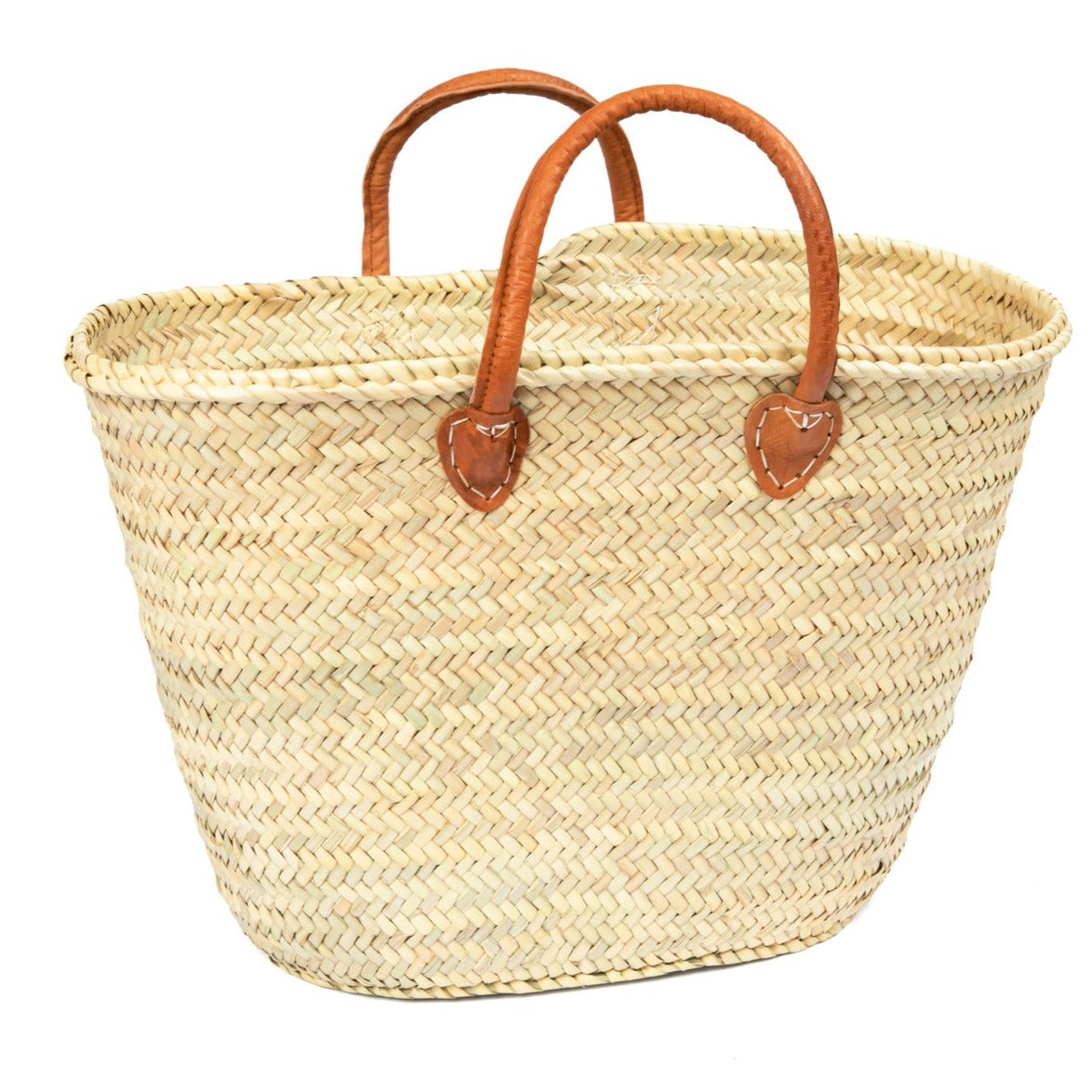 Market Basket with Brown Straps, Short – Casablanca Market